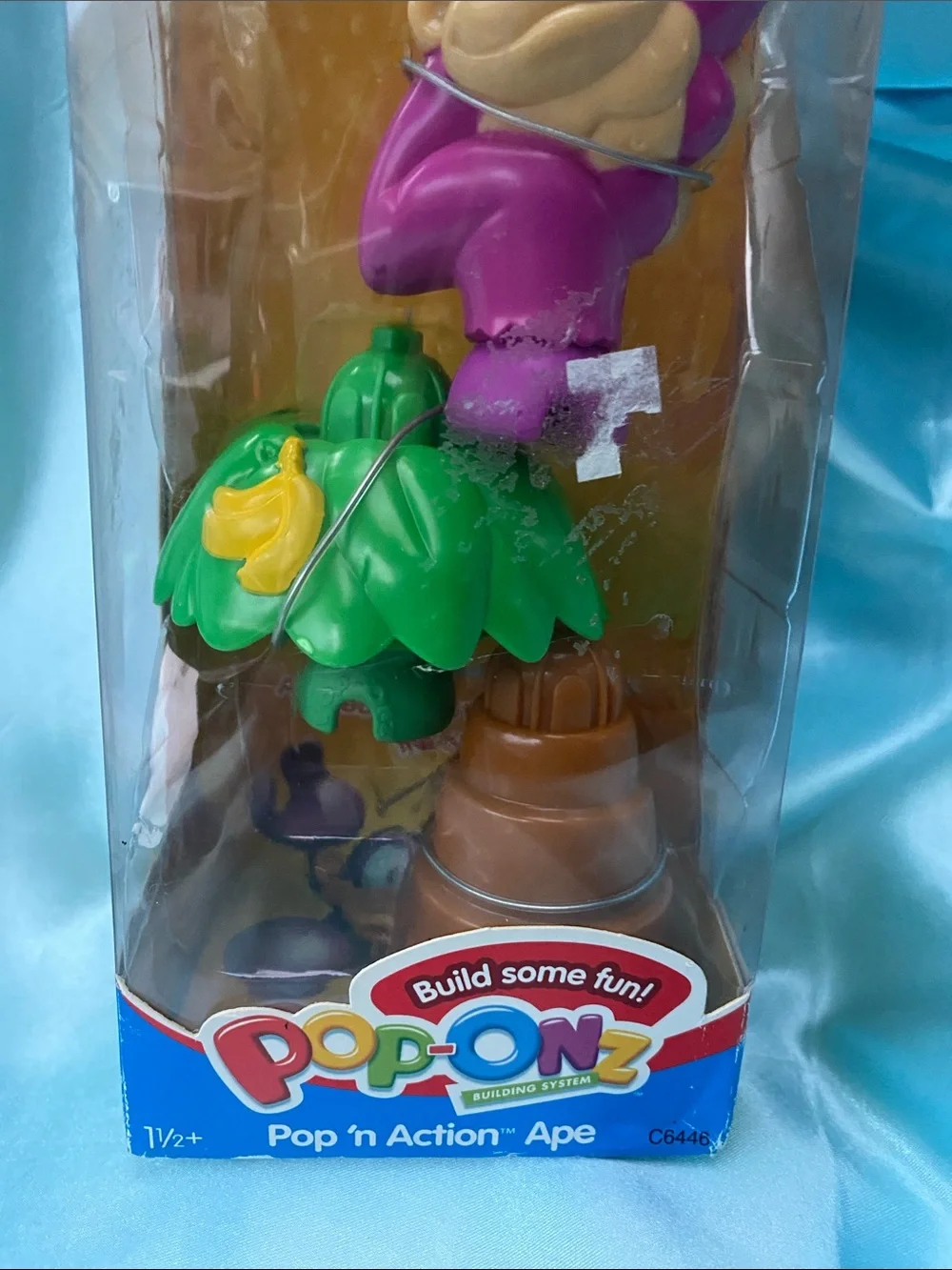 Fisher-Price Pop-Onz Pop 'n Action Ape Toy - vintage